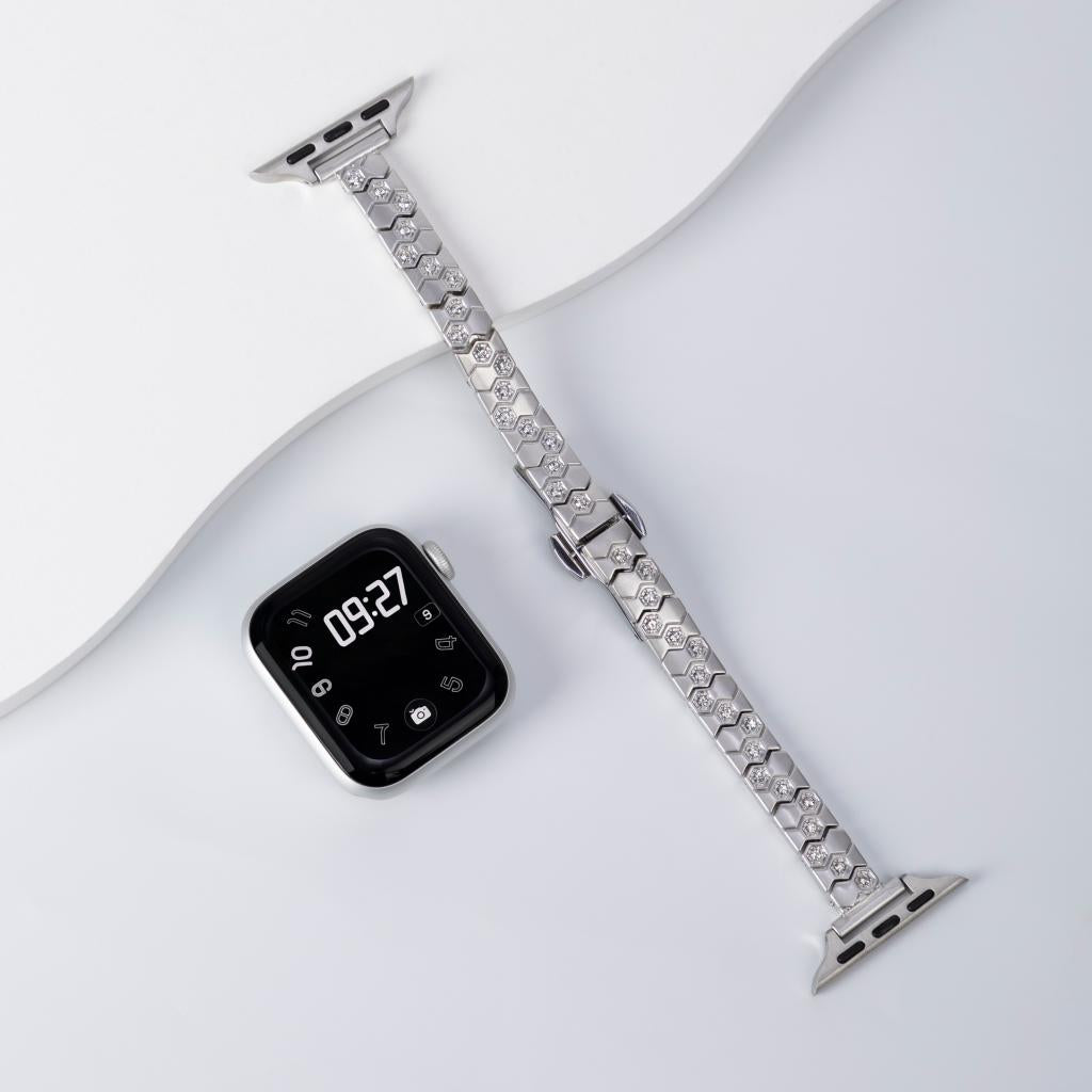 Honeycomb Pavé Crystal Link Bracelet