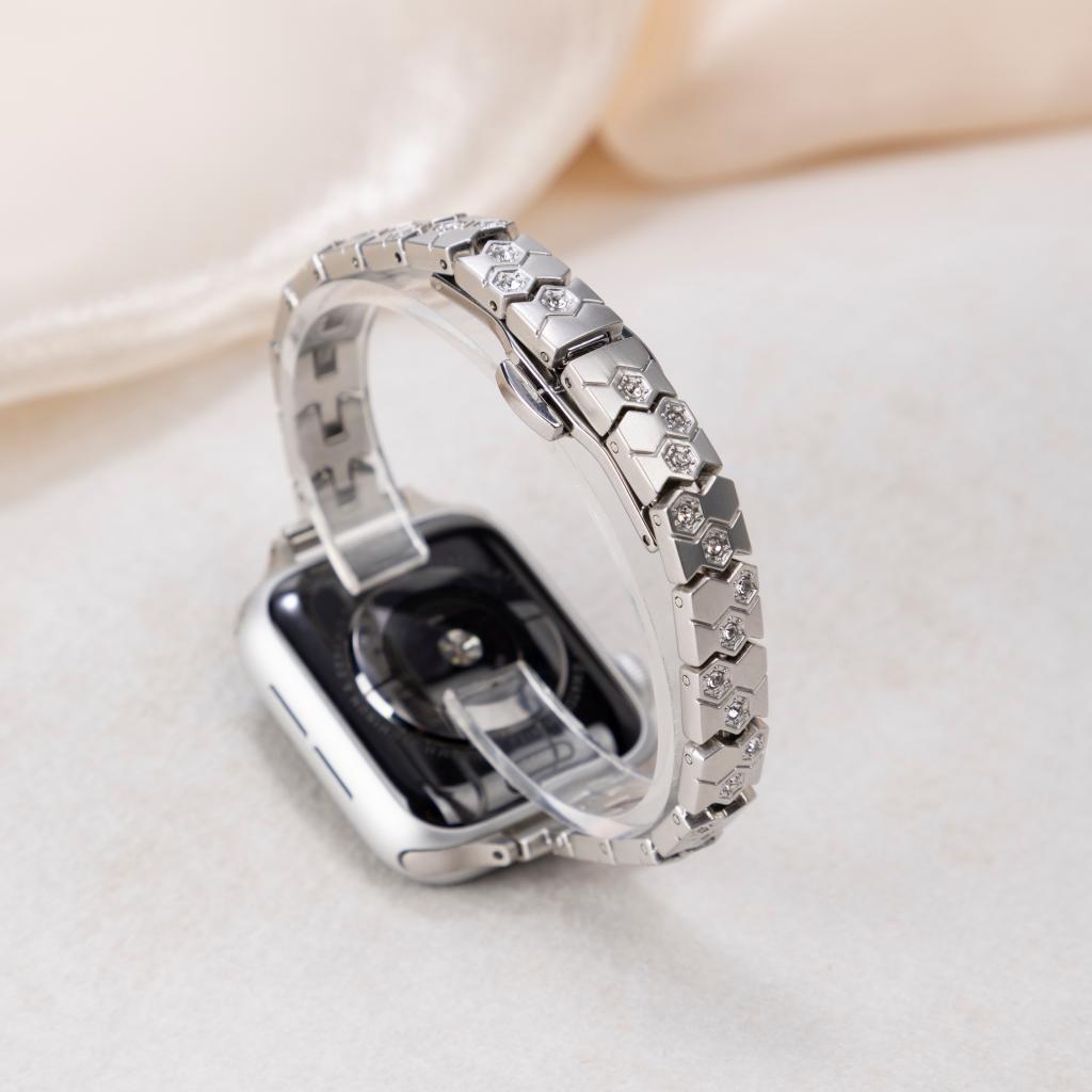 Honeycomb Pavé Crystal Link Bracelet