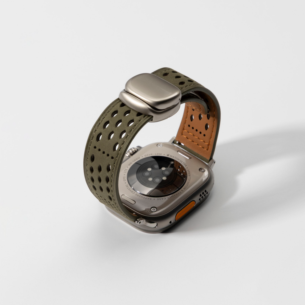 Breathable Leather Strap For Apple Watch
