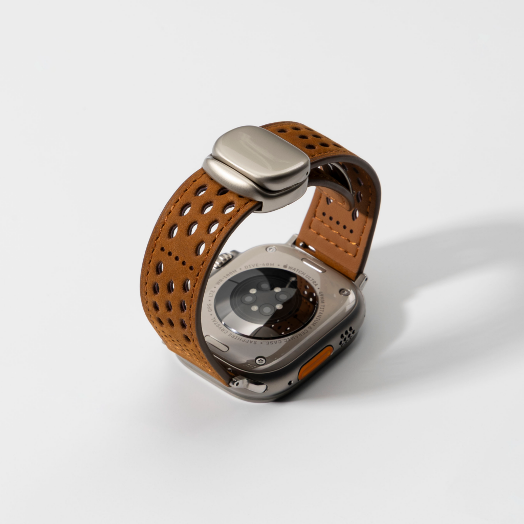 Breathable Leather Strap For Apple Watch