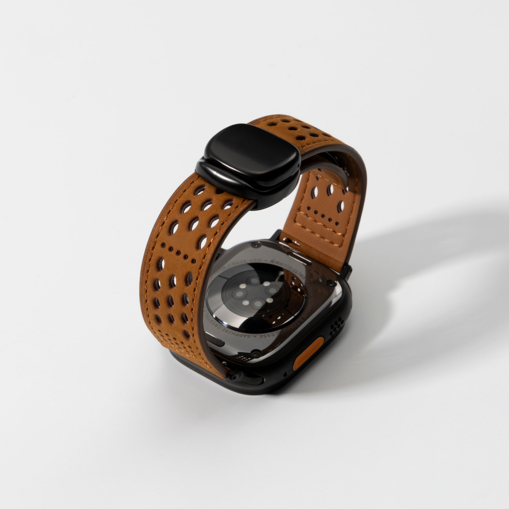Breathable Leather Strap For Apple Watch