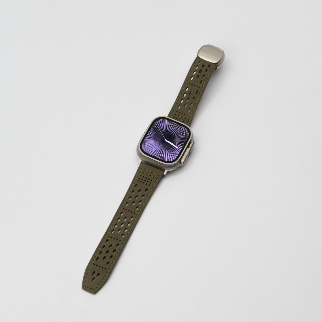 Breathable Leather Strap For Apple Watch