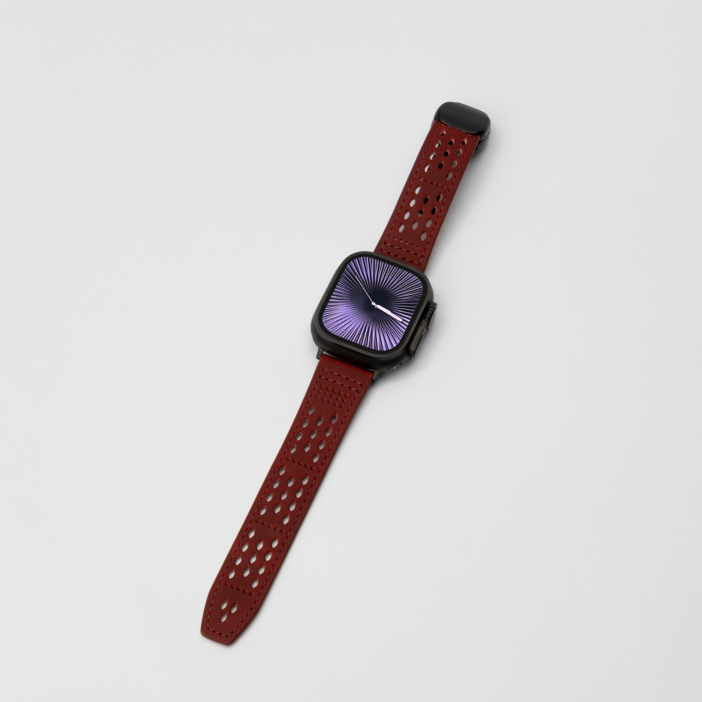 Breathable Leather Strap For Apple Watch
