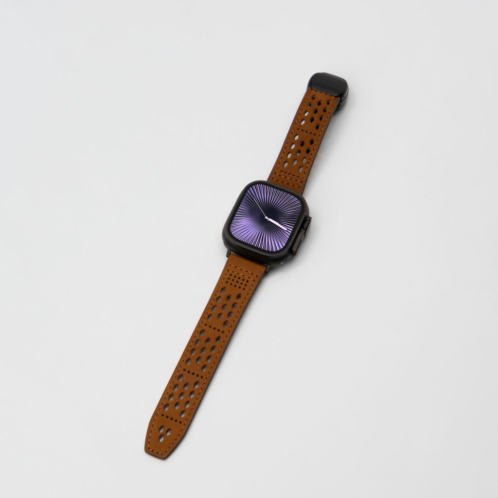 Breathable Leather Strap For Apple Watch