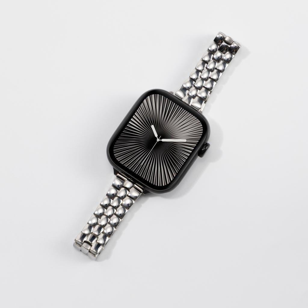 Rounded-Link Metal Bracelet