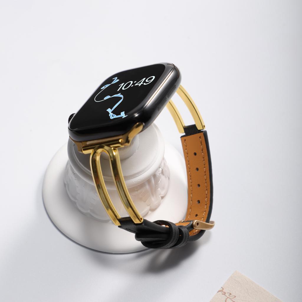 Aura Slim Leather Apple Watch Strap