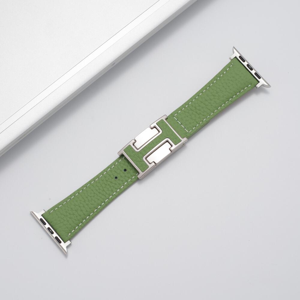 Leather Magnetic Buckle Strap for Apple Watch