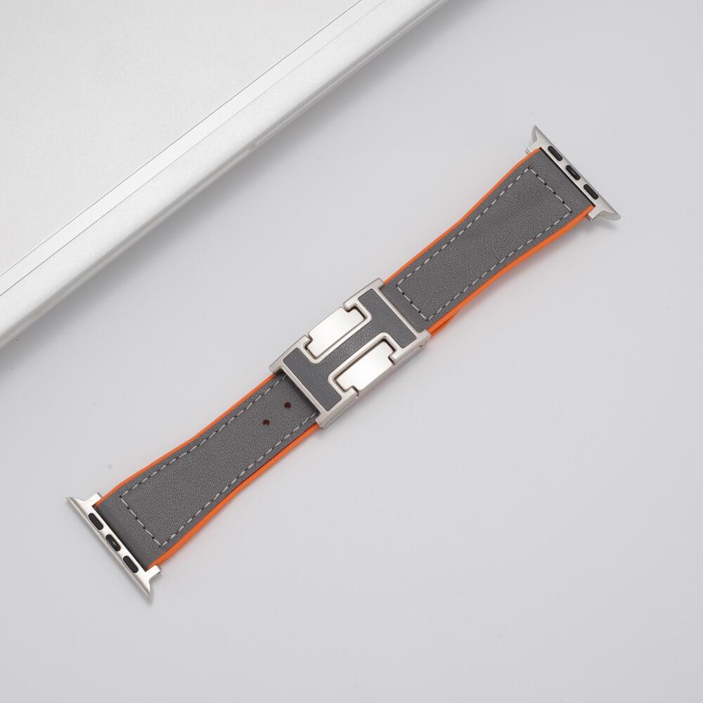Leather Magnetic Buckle Strap for Apple Watch