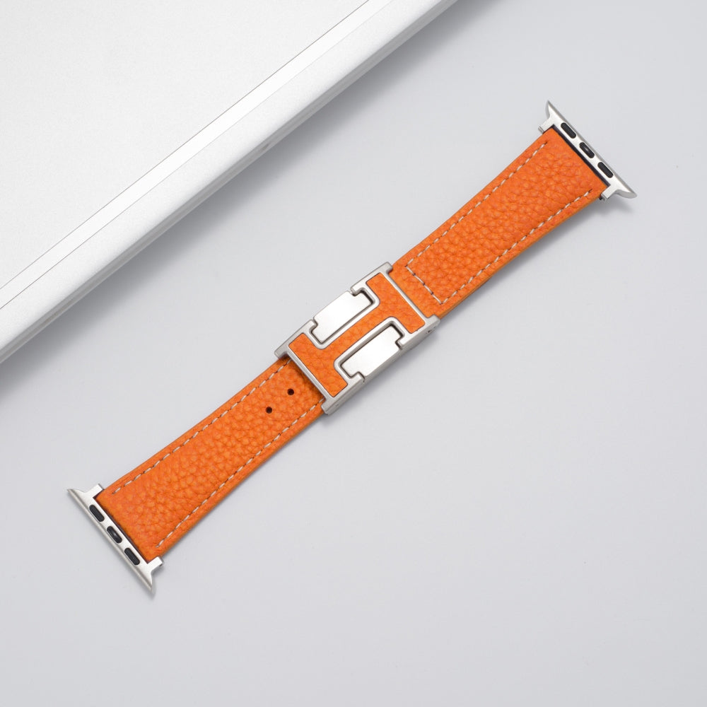 Leather Magnetic Buckle Strap for Apple Watch