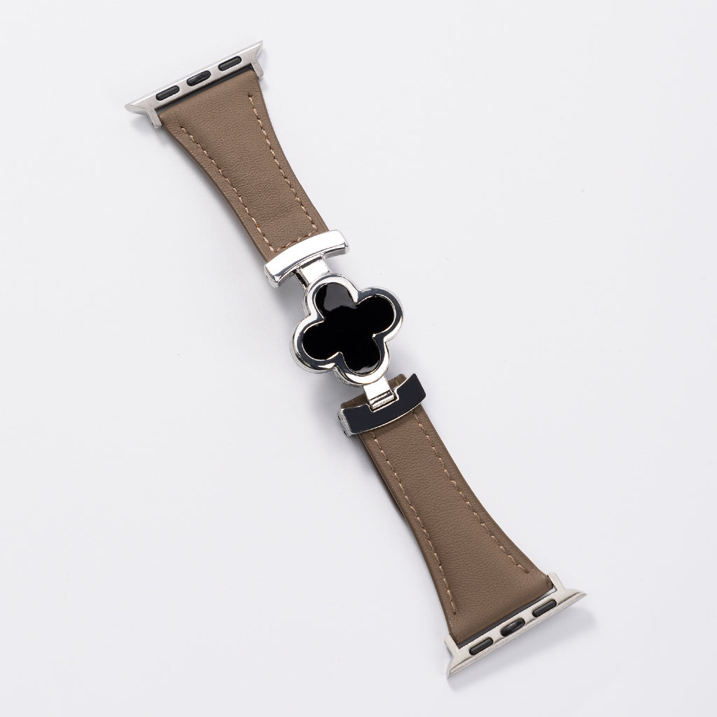 Lucky Flower Leather Strap For Apple Watch
