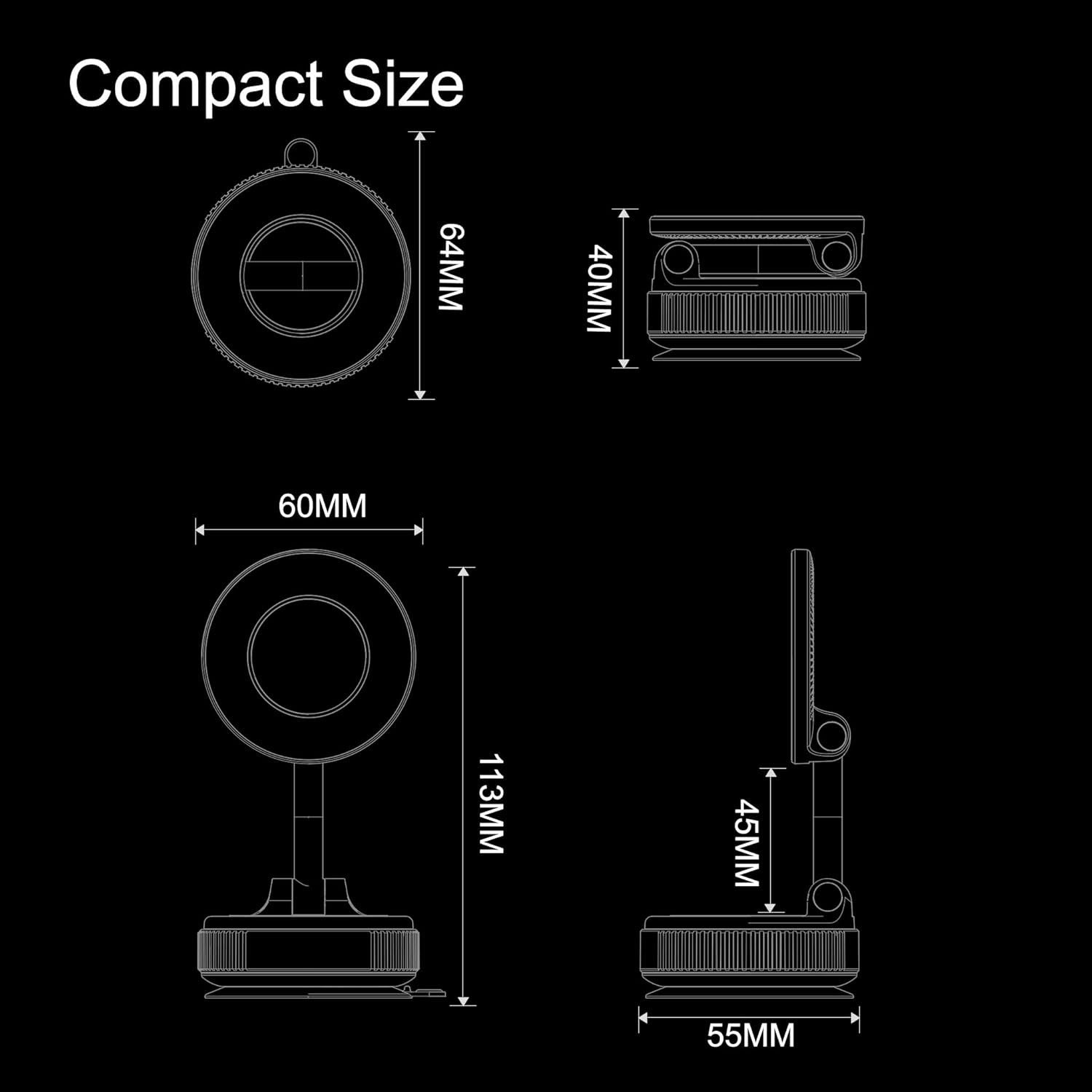 Folding Magnetic Car Mount