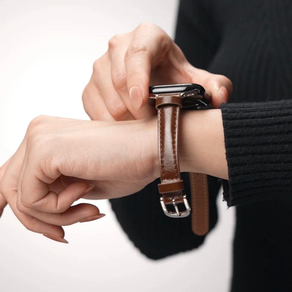 Retro Leather Apple Watch Strap