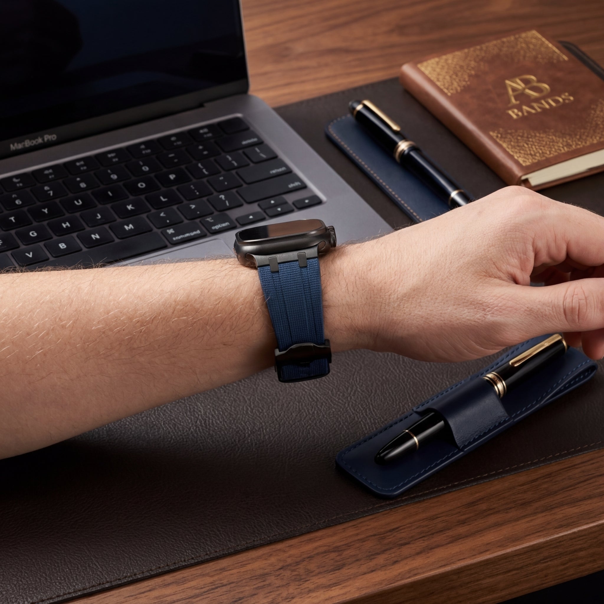 AP-Style Integrated FKM Rubber Apple Watch Band