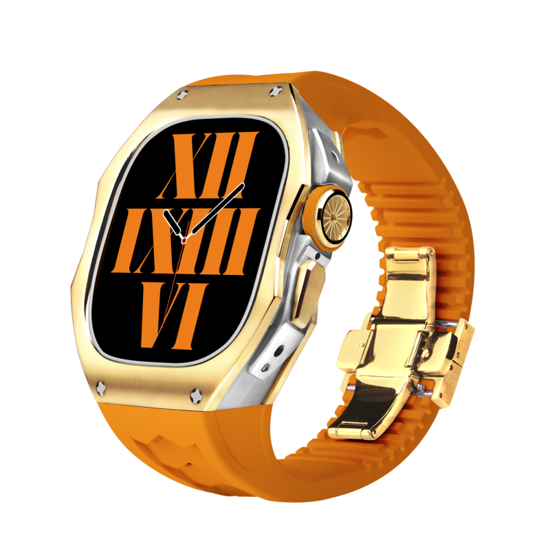 RM808 Fluororubber Band Titanium Case Retrofit Kit For Apple Watch