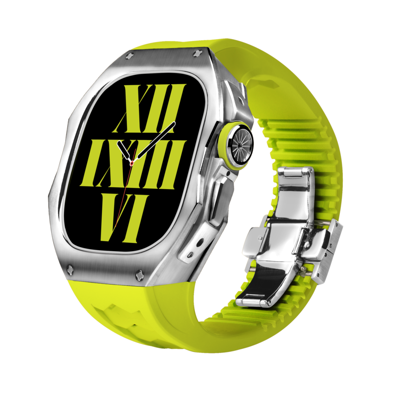RM808 Fluororubber Band Titanium Case Retrofit Kit For Apple Watch