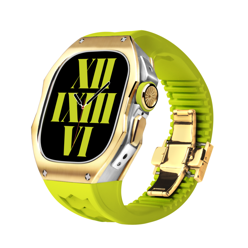 RM808 Fluororubber Band Titanium Case Retrofit Kit For Apple Watch