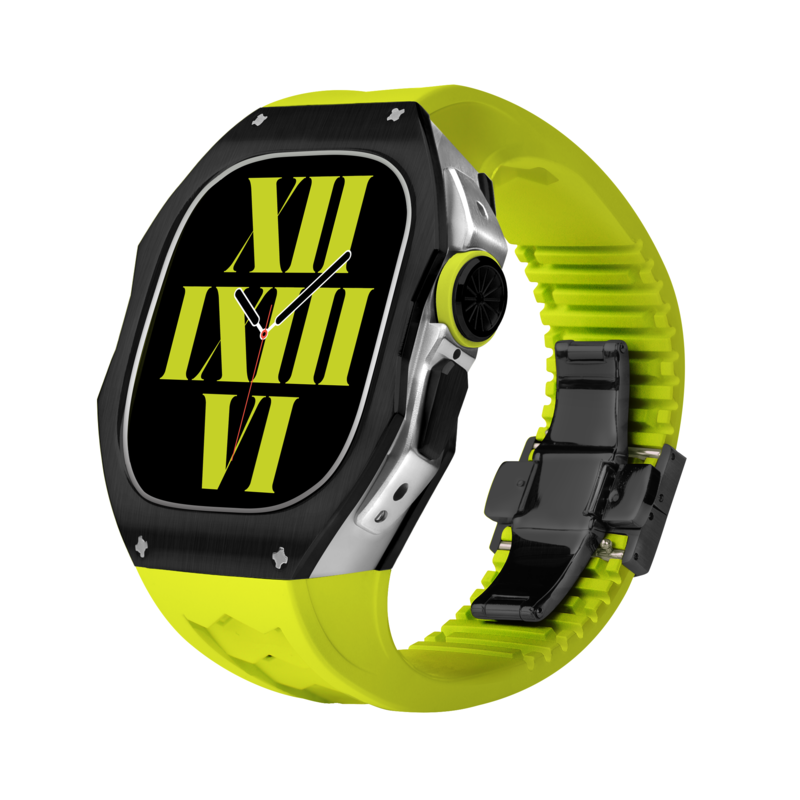 RM808 Fluororubber Band Titanium Case Retrofit Kit For Apple Watch
