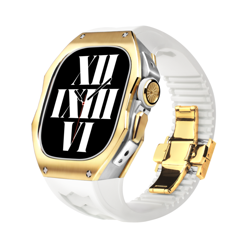 RM808 Fluororubber Band Titanium Case Retrofit Kit For Apple Watch