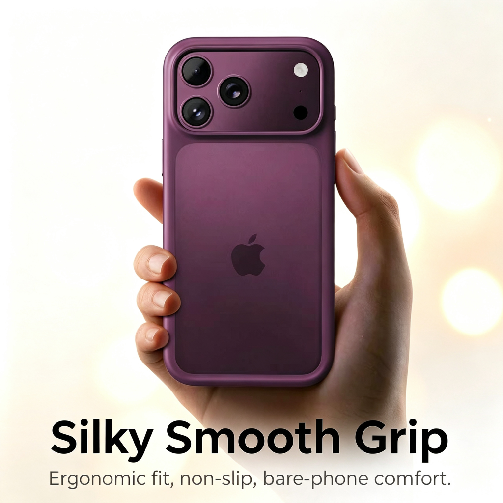 Ice-Crystal Translucent Skin-Feel iPhone Case