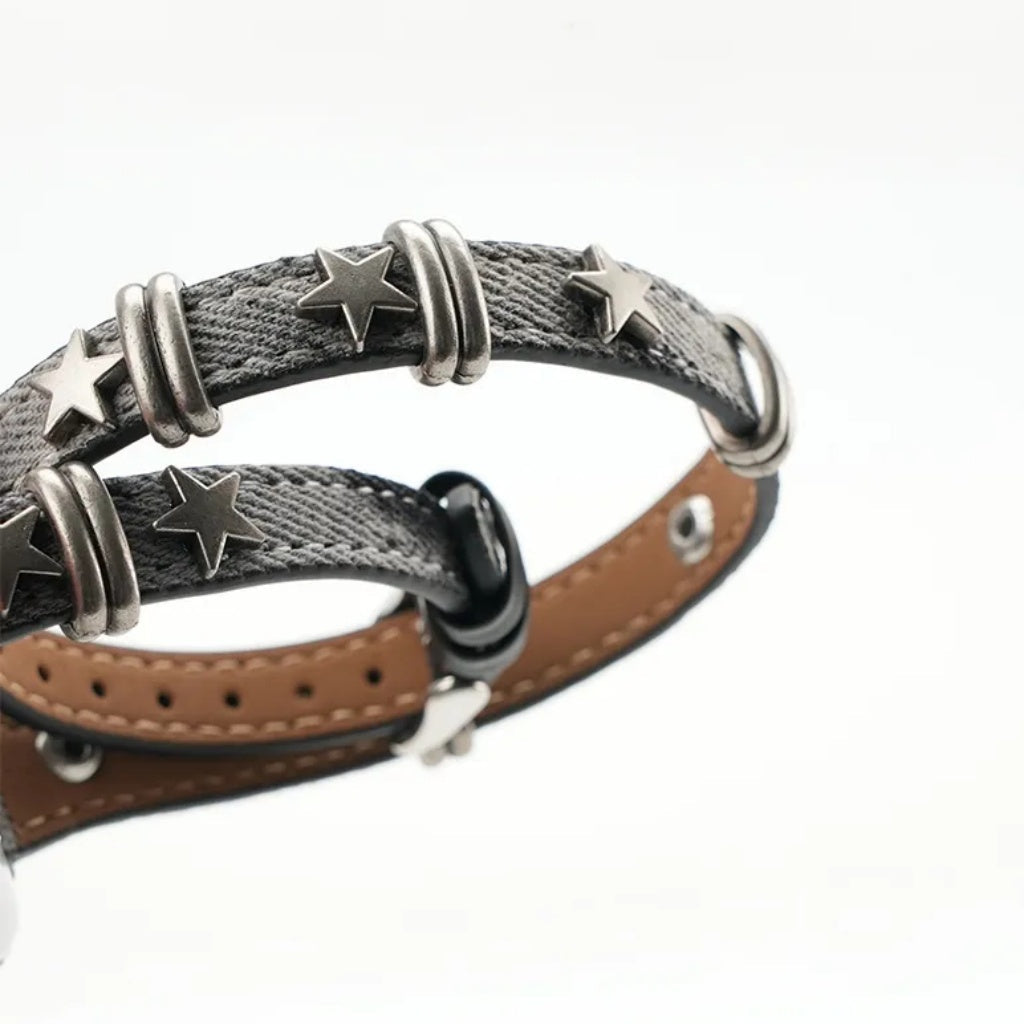 Starlight Rivet Leather Apple Watch Strap