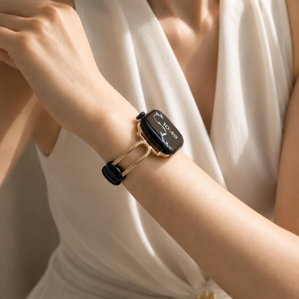 Aura Slim Leather Apple Watch Strap
