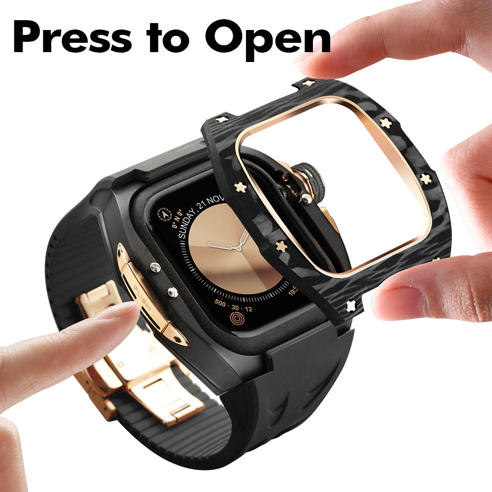 RM7013 Carbon Fiber Case Retrofit Kit For Apple Watch