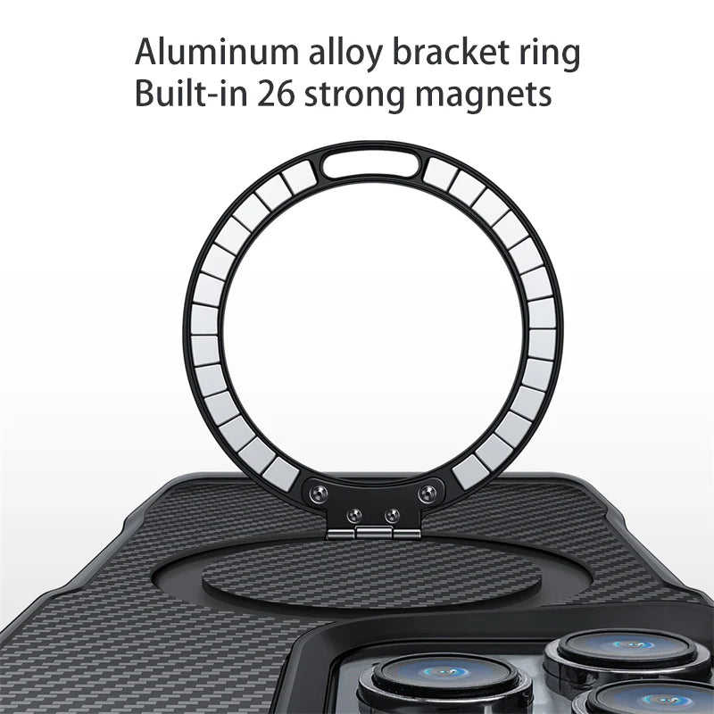 Magnetic Case with Kickstand for iPhone