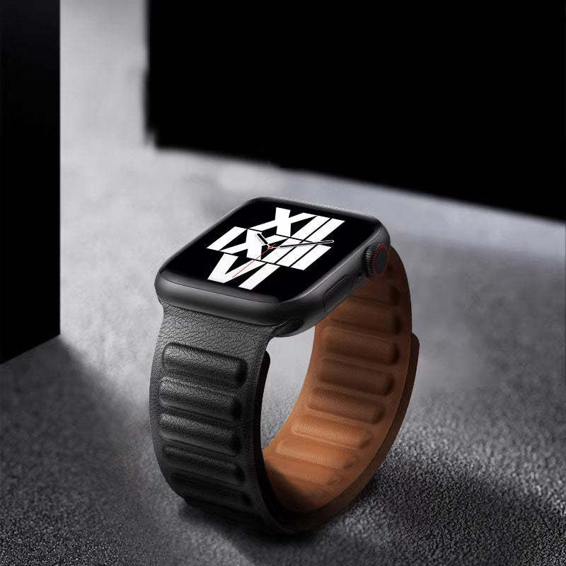 Magnetic Leather Link Band