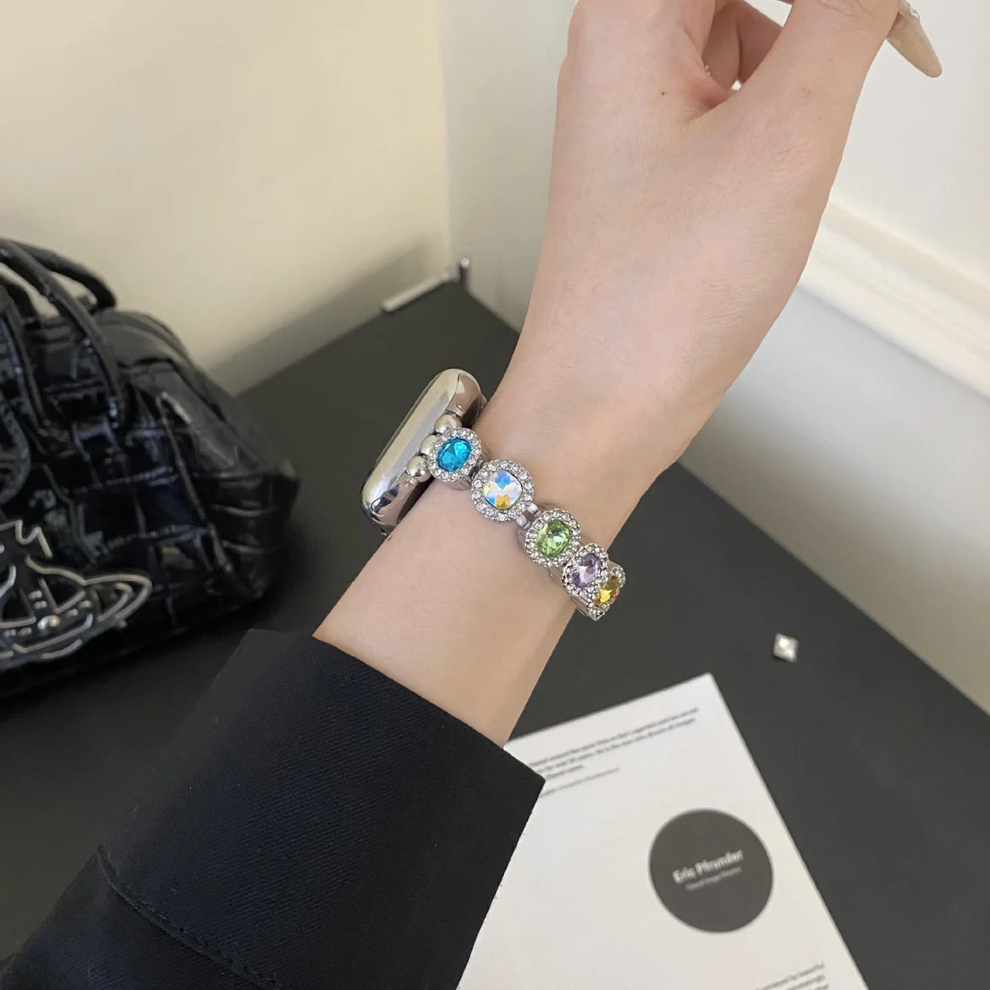 Rainbow Crystal Bracelet for Apple Watch