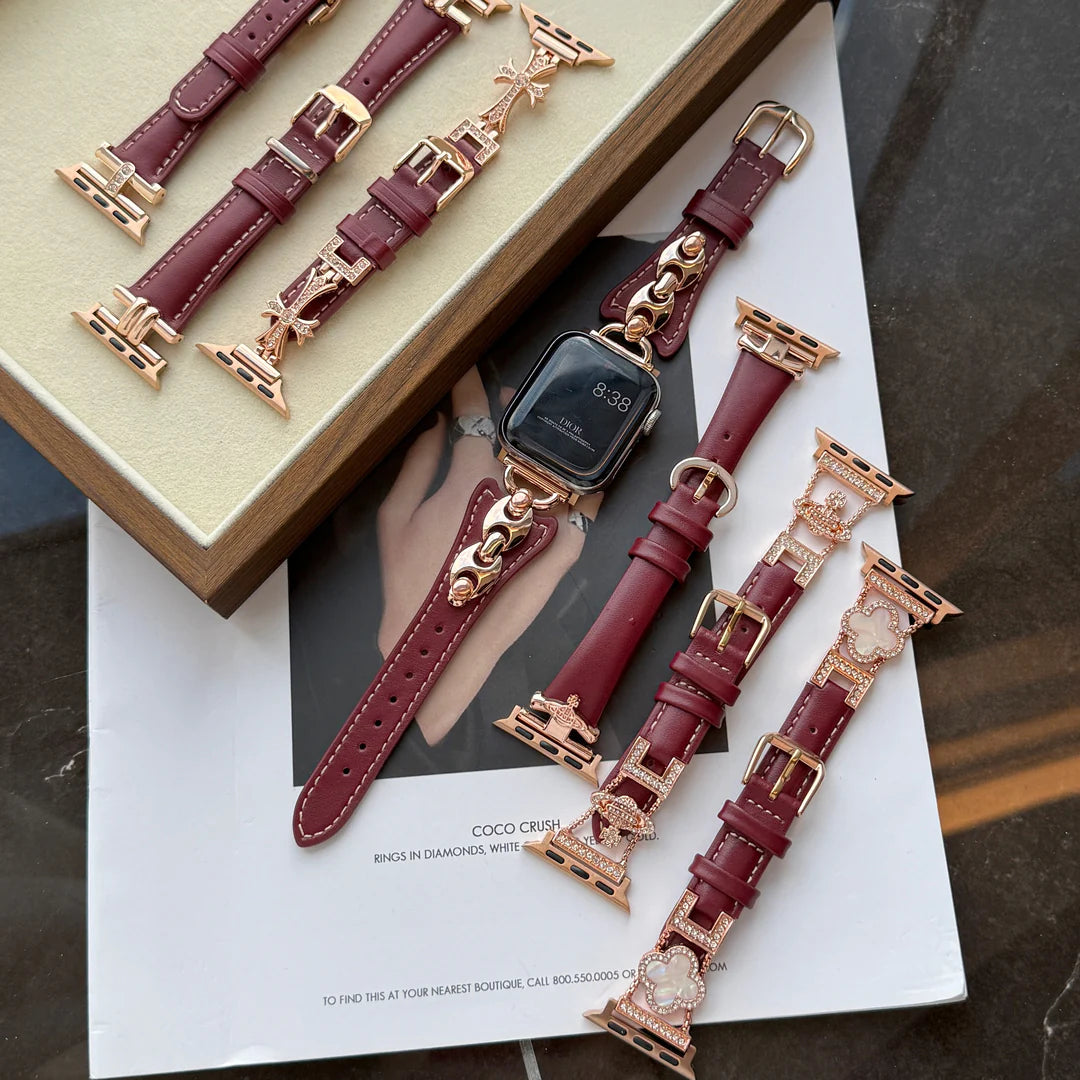 Queen Leather Apple Watch Strap