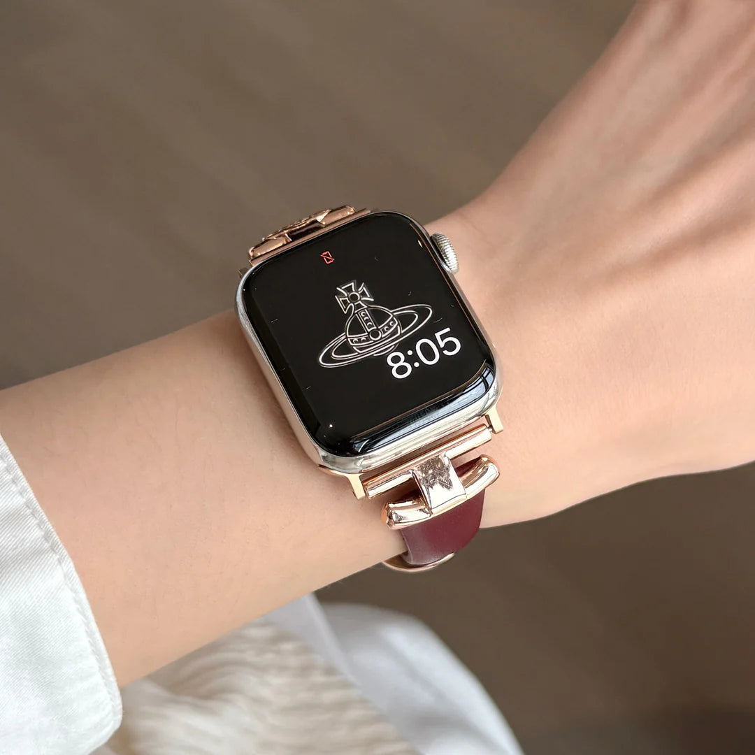 Queen Leather Apple Watch Strap