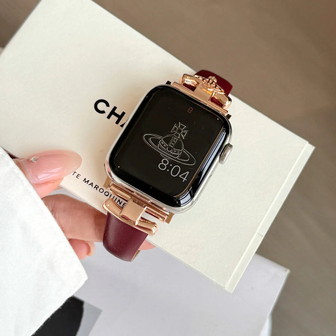 Queen Leather Apple Watch Strap
