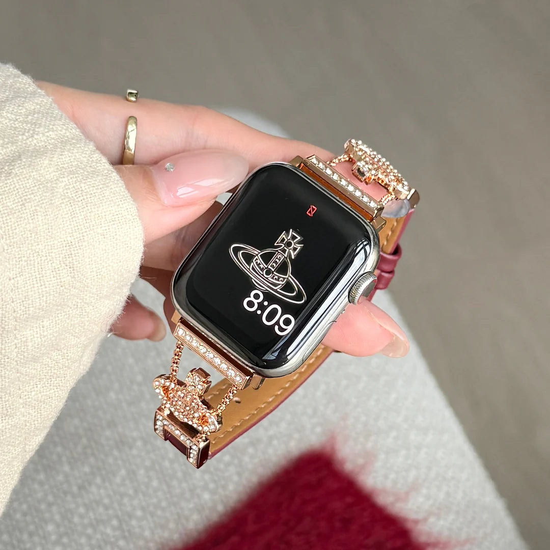 Queen Leather Apple Watch Strap