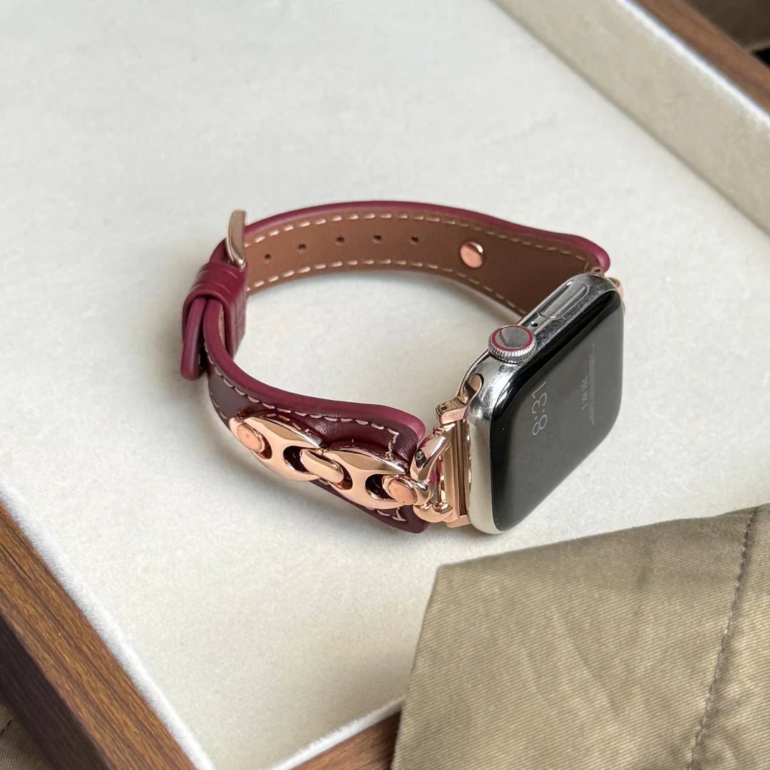 Queen Leather Apple Watch Strap