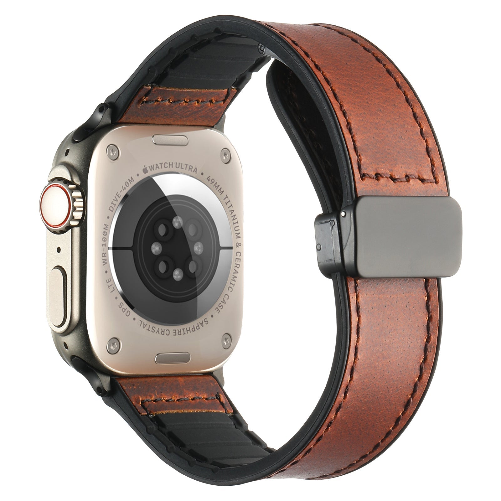 Silicone Magnetic Leather Strap