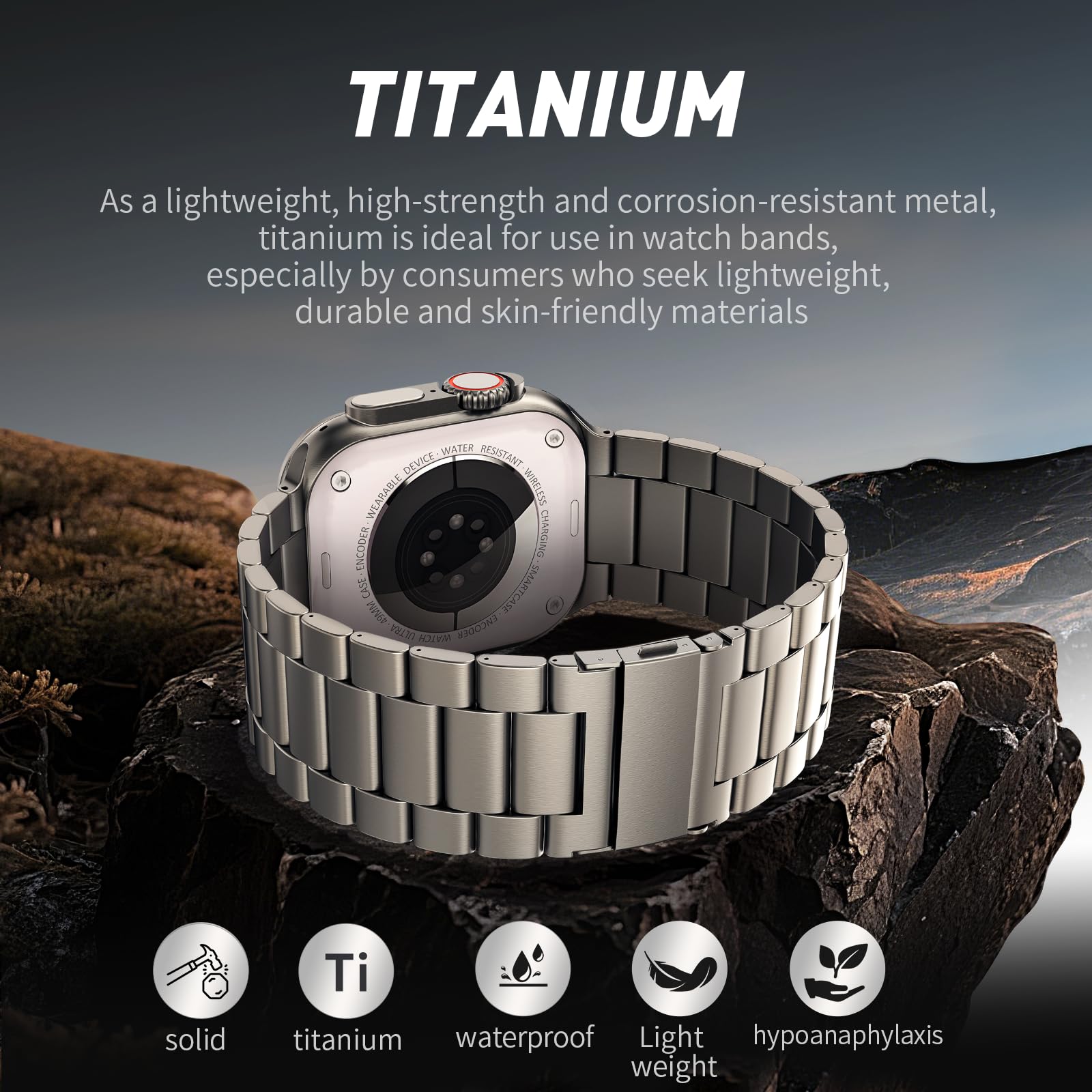 Business Titanium Watch Band