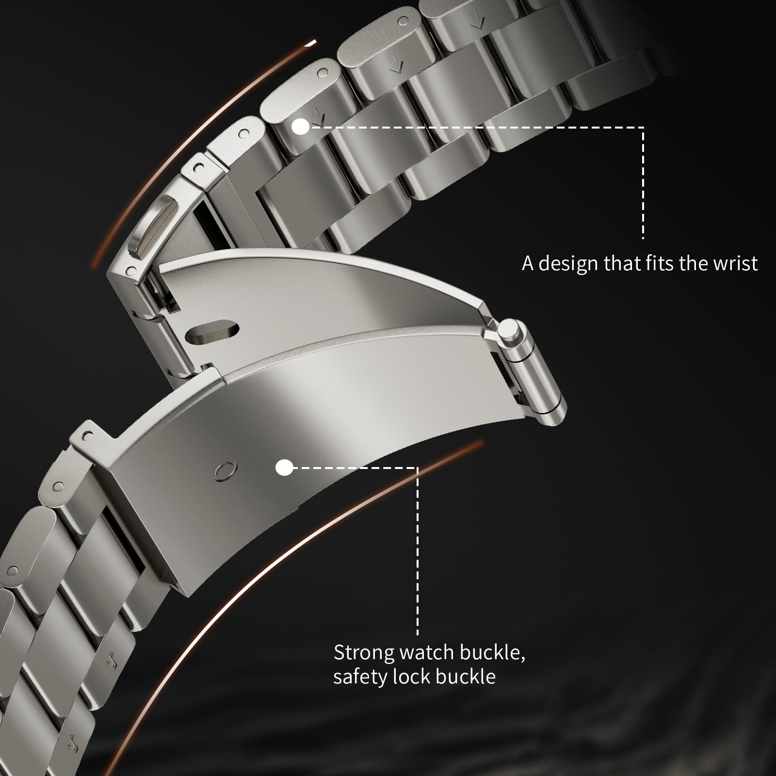 Business Titanium Watch Band