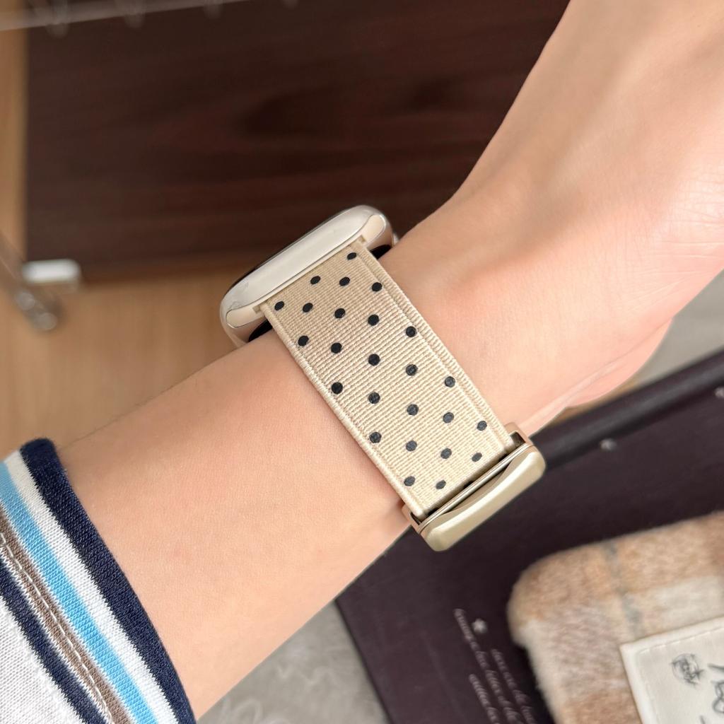 Cute Polka Dot Magnetic Nylon Strap for Apple Watch