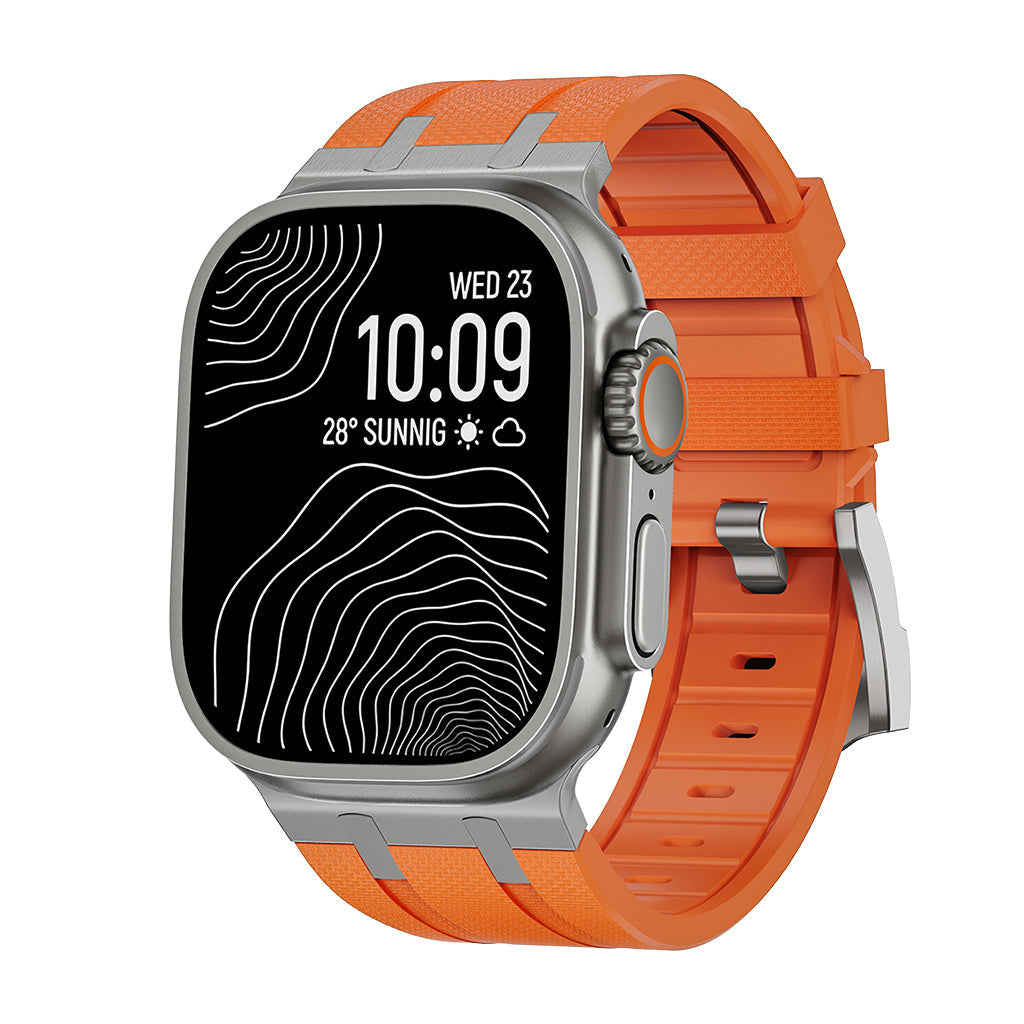 AP-Style Integrated FKM Rubber Apple Watch Band