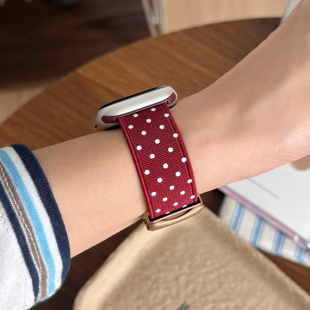 Cute Polka Dot Magnetic Nylon Strap for Apple Watch