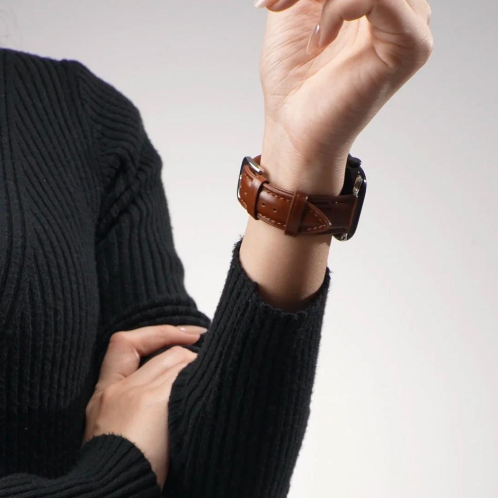 Retro Leather Apple Watch Strap