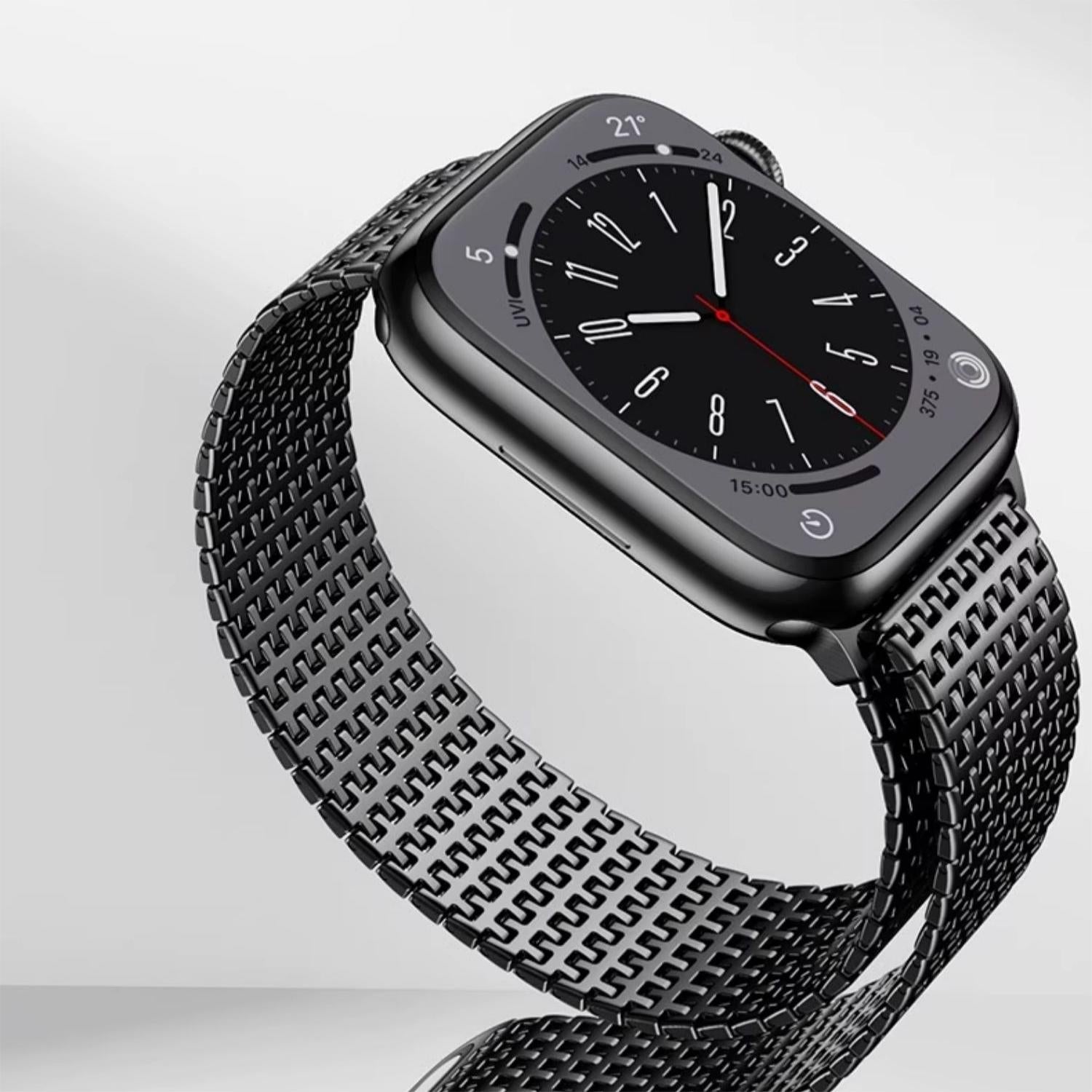 Designer Domino Stainless Steel Magnet Band For Apple Watch