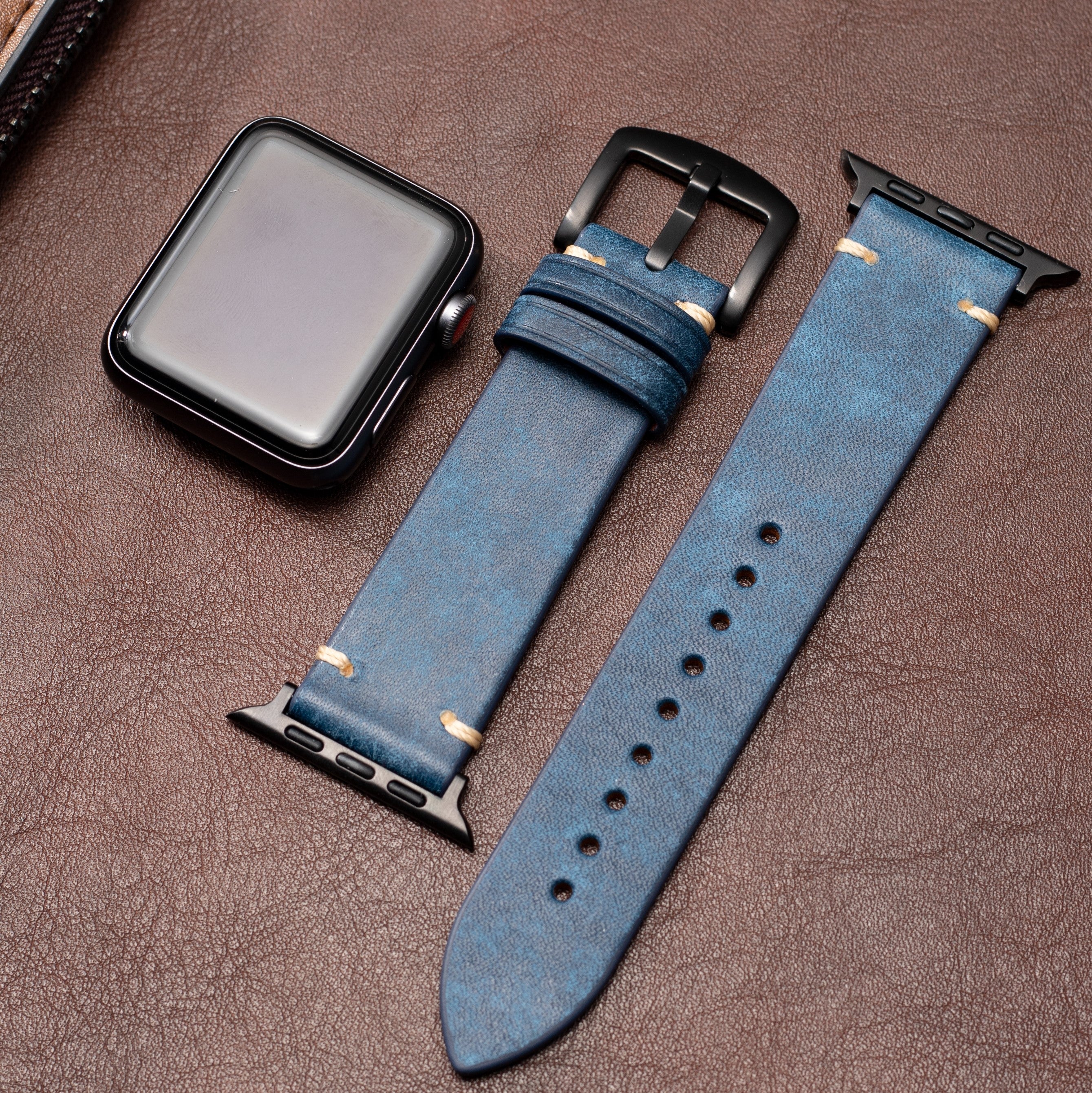 Modern Leather Band-Blue