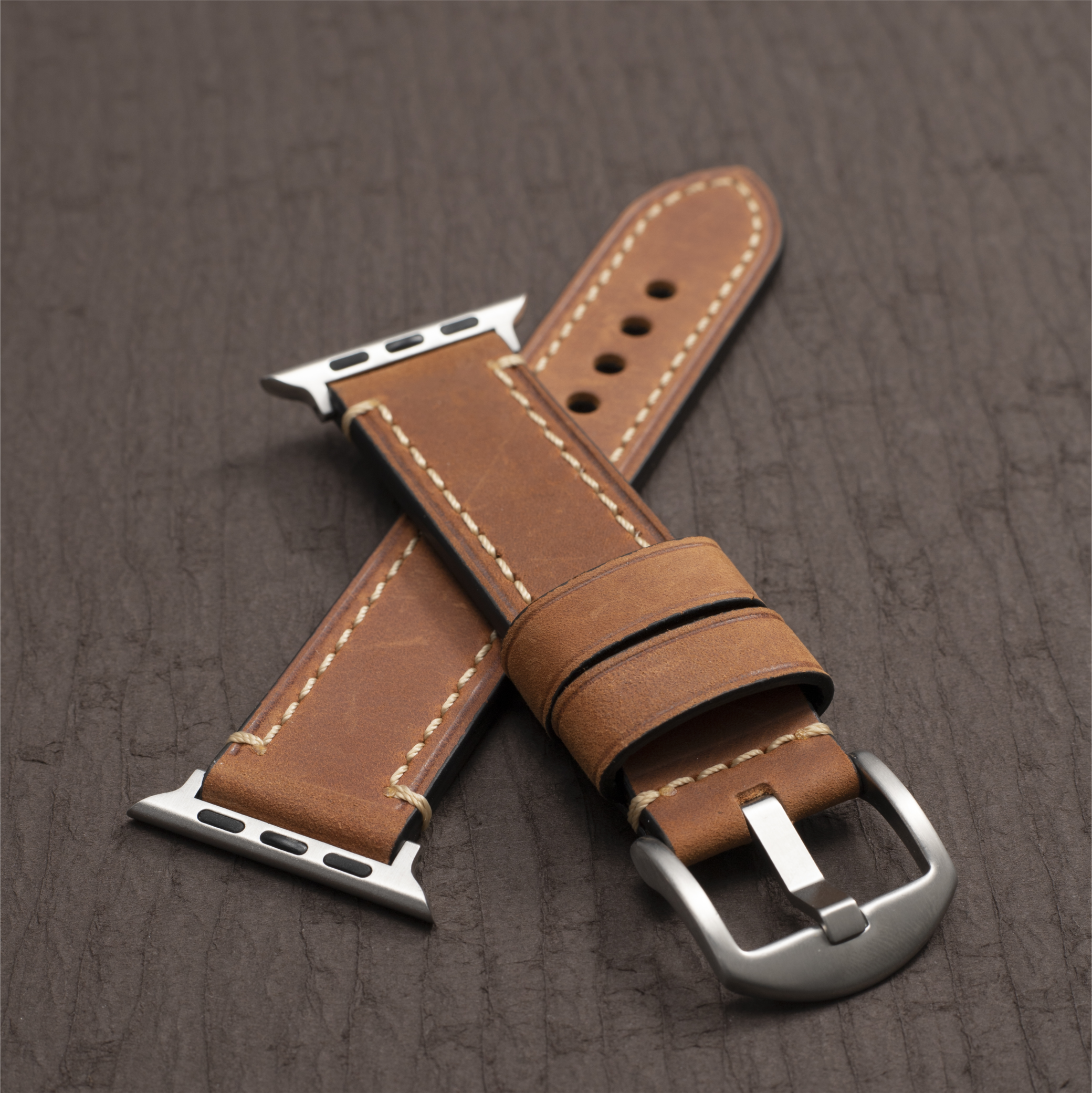 Premium Calf Leather Band for Apple Watch