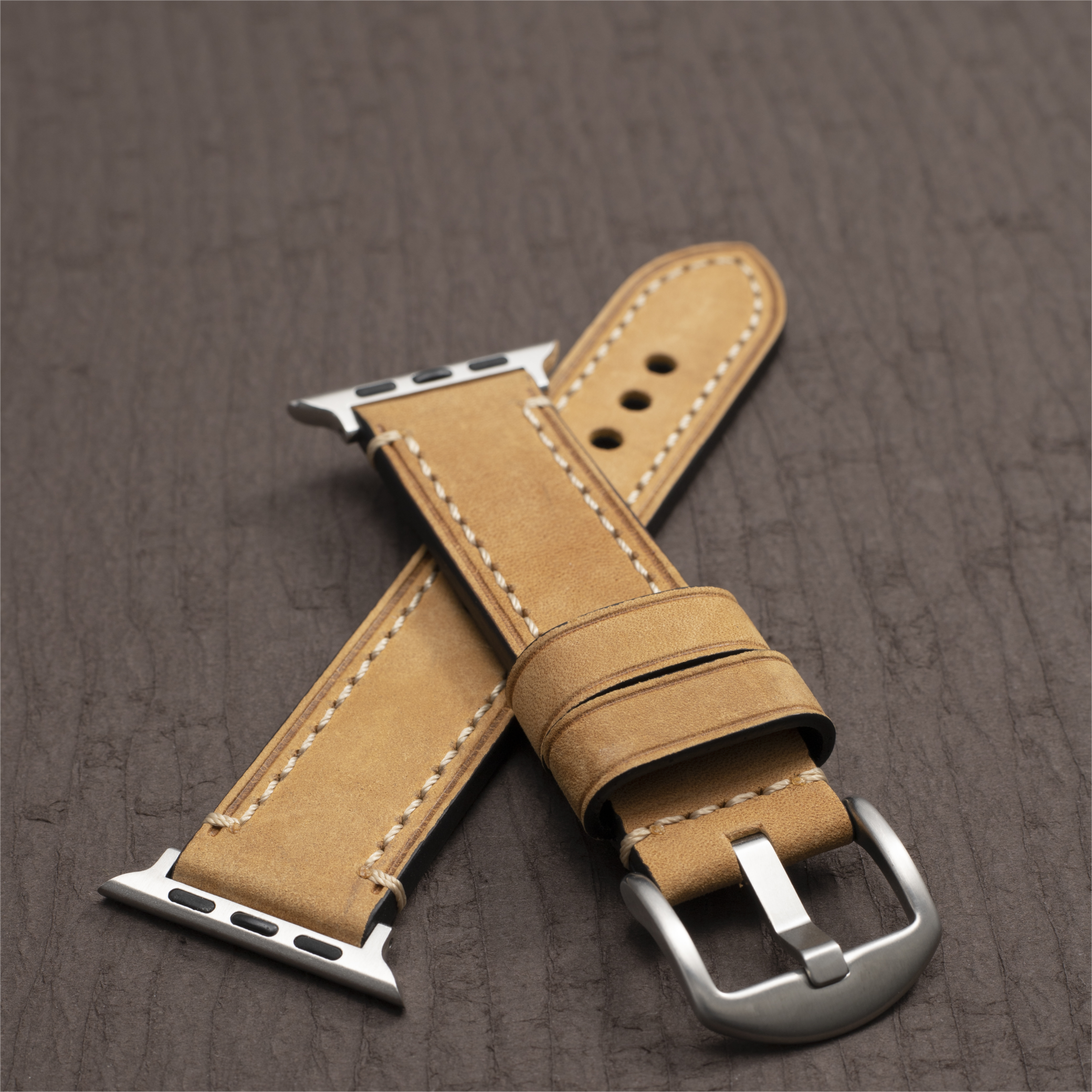 Premium Calf Leather Band for Apple Watch