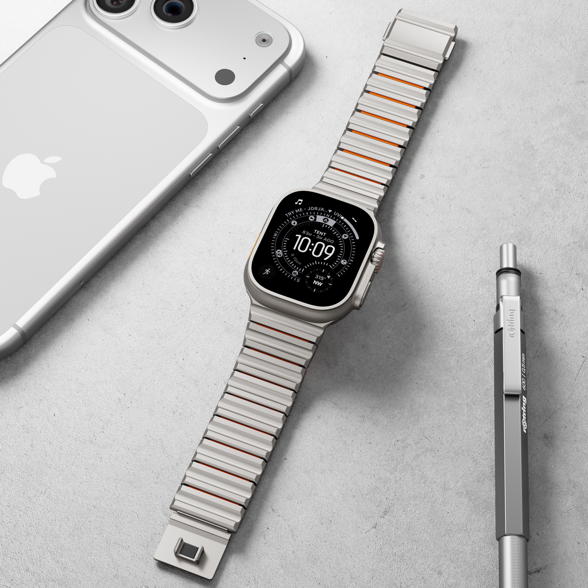 The GEMINI Wave Titanium Band