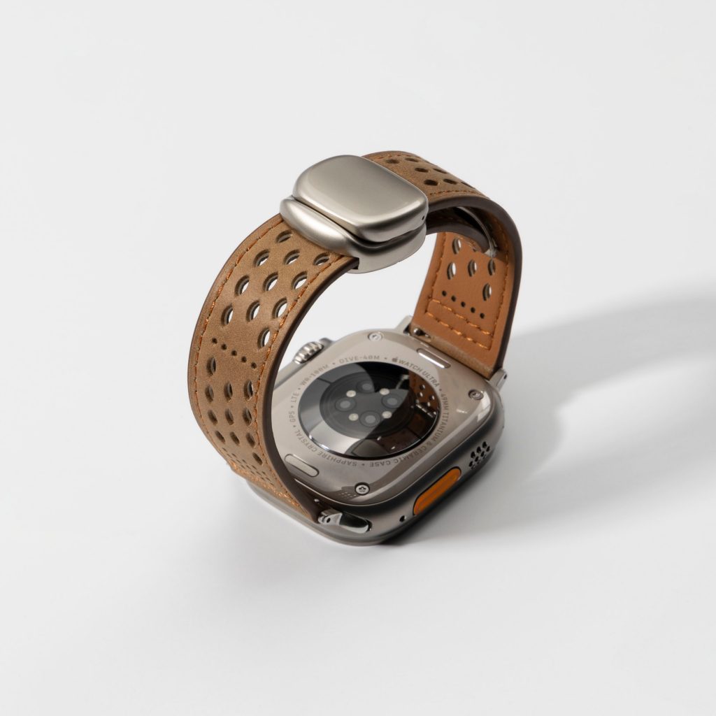Breathable Leather Strap For Apple Watch