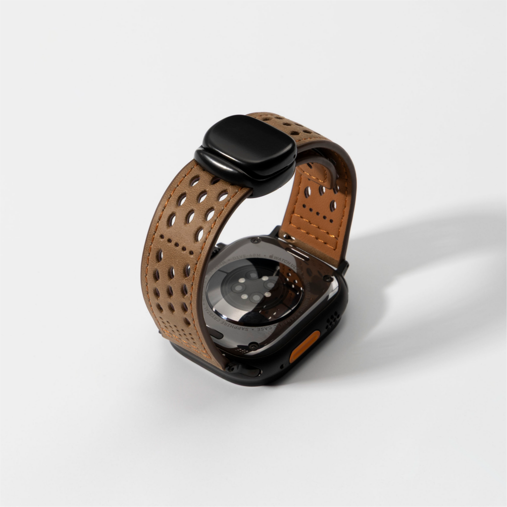 Breathable Leather Strap For Apple Watch