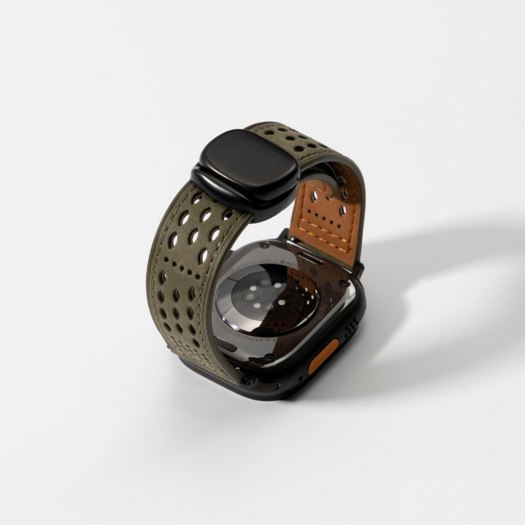 Breathable Leather Strap For Apple Watch