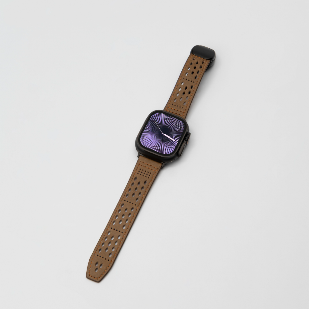 Breathable Leather Strap For Apple Watch